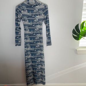 Reformation open back bodycon dress